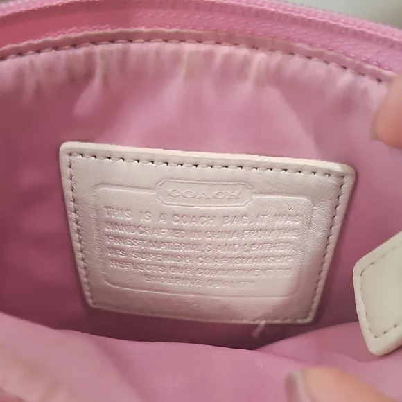 Coach Pink and Gold Crossbody Bag - Picture 4 of 6